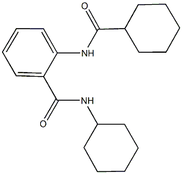 N-cyclohexyl-2-[(cyclohexylcarbonyl)amino]benzamide 구조식 이미지