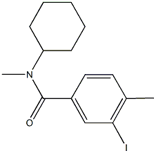 N-cyclohexyl-3-iodo-N,4-dimethylbenzamide 구조식 이미지