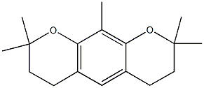 2,2,8,8,10-pentamethyl-3,4,7,8-tetrahydro-2H,6H-pyrano[3,2-g]chromene 구조식 이미지