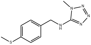 N-[4-(methylsulfanyl)benzyl]-N-(1-methyl-1H-tetraazol-5-yl)amine 구조식 이미지