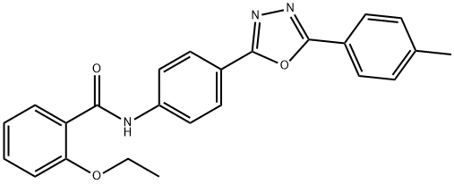 2-ethoxy-N-{4-[5-(4-methylphenyl)-1,3,4-oxadiazol-2-yl]phenyl}benzamide Structure