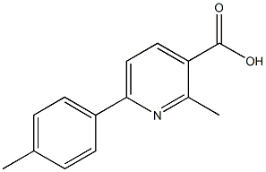 2-methyl-6-(4-methylphenyl)nicotinic acid 구조식 이미지