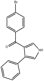 (4-bromophenyl)(4-phenyl-1H-pyrrol-3-yl)methanone 구조식 이미지