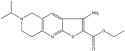 ethyl 3-amino-6-isopropyl-5,6,7,8-tetrahydrothieno[2,3-b][1,6]naphthyridine-2-carboxylate Structure