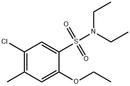 5-chloro-2-ethoxy-N,N-diethyl-4-methylbenzenesulfonamide Structure