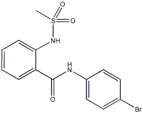 N-(4-bromophenyl)-2-[(methylsulfonyl)amino]benzamide 구조식 이미지