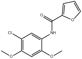 N-(5-chloro-2,4-dimethoxyphenyl)-2-furamide 구조식 이미지