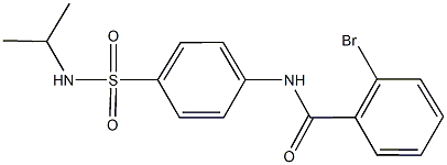 2-bromo-N-{4-[(isopropylamino)sulfonyl]phenyl}benzamide Structure