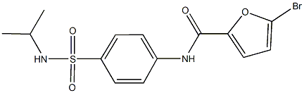 5-bromo-N-{4-[(isopropylamino)sulfonyl]phenyl}-2-furamide Structure