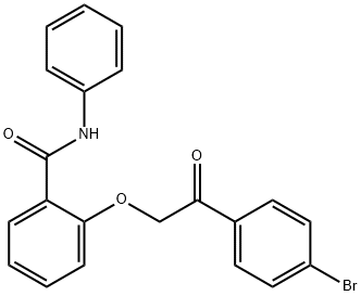 2-[2-(4-bromophenyl)-2-oxoethoxy]-N-phenylbenzamide Structure