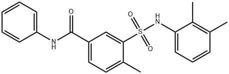 3-[(2,3-dimethylanilino)sulfonyl]-4-methyl-N-phenylbenzamide Structure