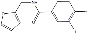 N-(2-furylmethyl)-3-iodo-4-methylbenzamide Structure