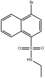 4-bromo-N-ethyl-1-naphthalenesulfonamide Structure