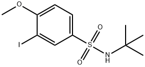 N-(tert-부틸)-3-요오도-4-메톡시벤젠술폰아미드 구조식 이미지