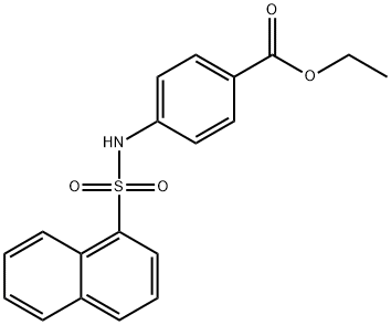 ethyl 4-[(1-naphthylsulfonyl)amino]benzoate 구조식 이미지