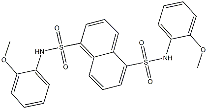 N~1~,N~5~-bis(2-methoxyphenyl)-1,5-naphthalenedisulfonamide Structure