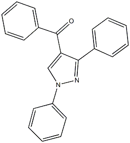 (1,3-diphenyl-1H-pyrazol-4-yl)(phenyl)methanone 구조식 이미지