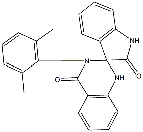 3'-(2,6-dimethylphenyl)-1,2',3,3'-tetrahydrospiro[2H-indole-3,2'-quinazoline]-2,4'(1'H)-dione Structure