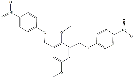 2,5-dimethoxy-1,3-bis[(4-nitrophenoxy)methyl]benzene Structure