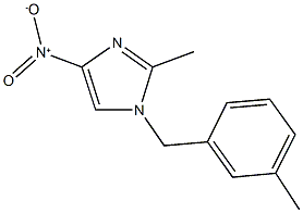 4-nitro-2-methyl-1-(3-methylbenzyl)-1H-imidazole 구조식 이미지