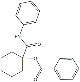 1-(anilinocarbonyl)cyclohexyl benzoate Structure