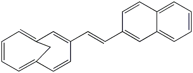 2-[(E)-2-bicyclo[4.4.1]undeca-1(10),2,4,6,8-pentaen-3-ylethenyl]naphthalene 구조식 이미지