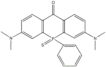 3,7-bis(dimethylamino)-5-phenyl-10(5H)-acridophosphinone 5-sulfide Structure