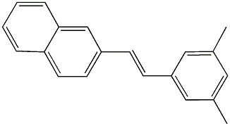 2-[2-(3,5-dimethylphenyl)vinyl]naphthalene Structure