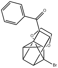 (1'-bromospiro{1,3-dioxolane-2,9'-pentacyclo[4.3.0.0~2,5~.0~3,8~.0~4,7~]nonane}-4-yl)(phenyl)methanone Structure