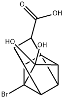 1-bromo-9,9-dihydroxypentacyclo[4.3.0.0~2,5~.0~3,8~.0~4,7~]nonane-4-carboxylic acid Structure