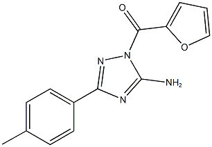 1-(2-furoyl)-3-(4-methylphenyl)-1H-1,2,4-triazol-5-ylamine 구조식 이미지