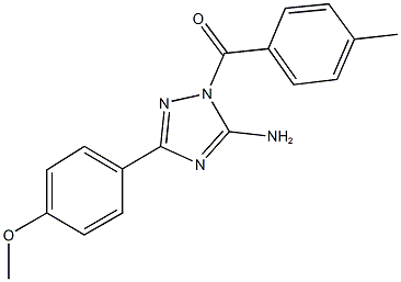 3-(4-methoxyphenyl)-1-(4-methylbenzoyl)-1H-1,2,4-triazol-5-ylamine Structure