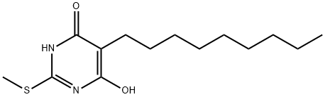 2-(methylsulfanyl)-5-nonyl-4,6-pyrimidinediol 구조식 이미지