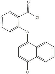 2-[(4-chloro-1-naphthyl)sulfanyl]benzoyl chloride 구조식 이미지