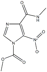 methyl 5-nitro-4-[(methylamino)carbonyl]-1H-imidazole-1-carboxylate Structure