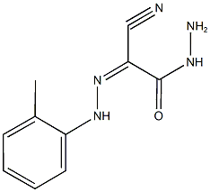 2-cyano-2-[(2-methylphenyl)hydrazono]acetohydrazide Structure