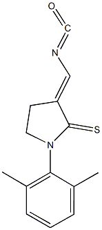 1-(2,6-dimethylphenyl)-3-(isocyanatomethylene)-2-pyrrolidinethione Structure