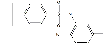 4-tert-butyl-N-(5-chloro-2-hydroxyphenyl)benzenesulfonamide Structure