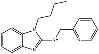 N-(1-butyl-1H-benzimidazol-2-yl)-N-(2-pyridinylmethyl)amine 구조식 이미지