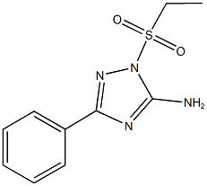 1-(ethylsulfonyl)-3-phenyl-1H-1,2,4-triazol-5-amine Structure