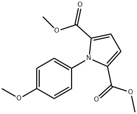 dimethyl 1-(4-methoxyphenyl)-1H-pyrrole-2,5-dicarboxylate 구조식 이미지
