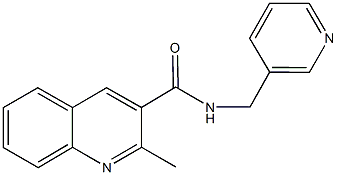 2-methyl-N-(3-pyridinylmethyl)-3-quinolinecarboxamide Structure