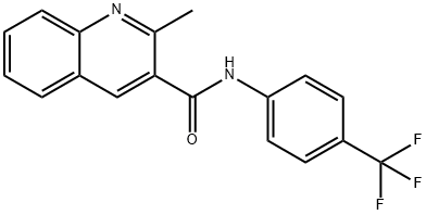 2-methyl-N-[4-(trifluoromethyl)phenyl]-3-quinolinecarboxamide Structure