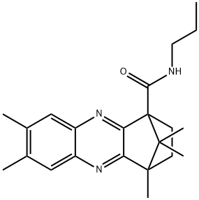 6,7,12,15,15-pentamethyl-N-propyl-3,10-diazatetracyclo[10.2.1.0~2,11~.0~4,9~]pentadeca-2(11),3,5,7,9-pentaene-1-carboxamide 구조식 이미지