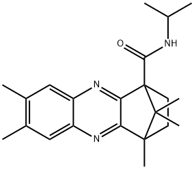 N-isopropyl-6,7,12,15,15-pentamethyl-3,10-diazatetracyclo[10.2.1.0~2,11~.0~4,9~]pentadeca-2(11),3,5,7,9-pentaene-1-carboxamide Structure