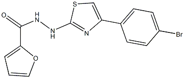 N'-[4-(4-bromophenyl)-1,3-thiazol-2-yl]-2-furohydrazide Structure