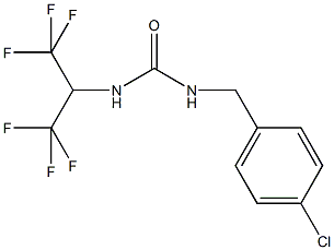 N-(4-chlorobenzyl)-N'-[2,2,2-trifluoro-1-(trifluoromethyl)ethyl]urea Structure