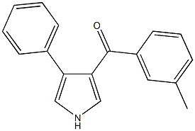 (3-methylphenyl)(4-phenyl-1H-pyrrol-3-yl)methanone 구조식 이미지