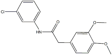 N-(3-chlorophenyl)-2-(3,4-dimethoxyphenyl)acetamide 구조식 이미지