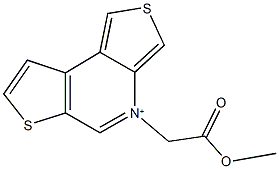 4-(2-methoxy-2-oxoethyl)dithieno[3,4-b:3,2-d]pyridin-4-ium 구조식 이미지